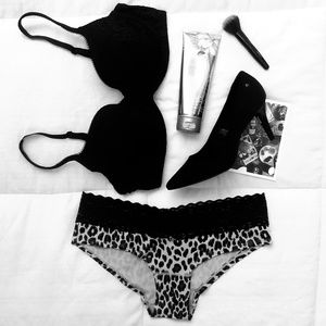 Sexy Leopard Lace Print Bikini Briefs